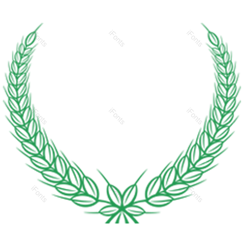 麦穗边框图片,矢量元素元素,植物边框PNG,圆形花纹免抠素材